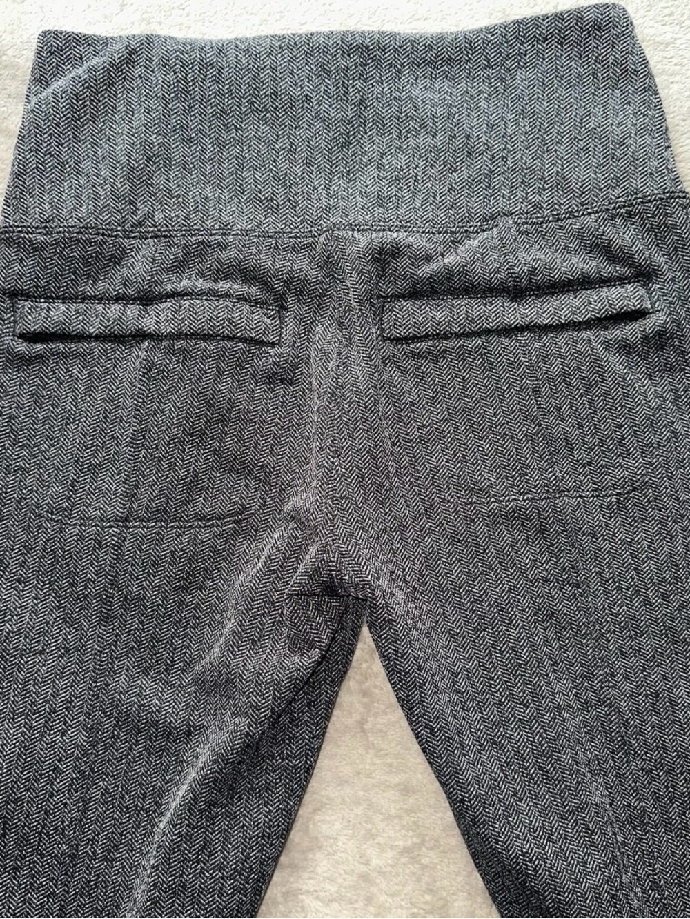 Athleta Delancey Herringbone Heathered Black & Gray High-Rise Leggings size XS - Picture 9 of 10